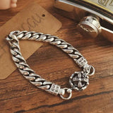 European American Retro Woven Bracelet Crown Side Chain