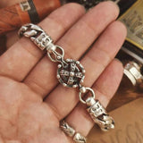 European American Retro Woven Bracelet Crown Side Chain