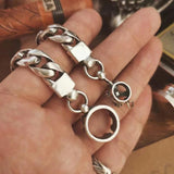 European American Retro Woven Bracelet Crown Side Chain