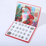 24pcs Advent Calendar Christmas Countdown DIY Metal Crafts Xmas Tree