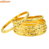 Ethiopian Copper Dubai Bangles For Women Set of 6 African Bridal Wedding Gift