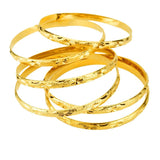 Ethiopian Copper Dubai Bangles For Women Set of 6 African Bridal Wedding Gift