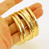 6pcs Middle East Bangles African Dubai Bangle Ethiopian Jewelry