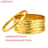 6pcs Middle East Bangles African Dubai Bangle Ethiopian Jewelry