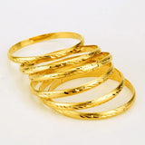 6pcs Middle East Bangles African Dubai Bangle Ethiopian Jewelry