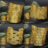 African Adjustable Chain Bangle With Ring For Women Dubai Ethiopian Jewellery