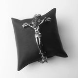 Crucifixion Bracelet INRI Crucifix Jesus Cross Titanium Steel Link Chain