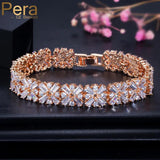 Pera Women Wedding Party Bracelet Micro Zirconia Big Bangle
