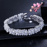 Pera Women Wedding Party Bracelet Micro Zirconia Big Bangle