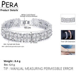 Pera Women Wedding Party Bracelet Micro Zirconia Big Bangle