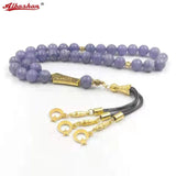 Purple Agate Tasbih 33 66 99 Beads Eid Al-Fitr Rosary Muslim Bracelet
