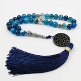 Natural Agates Stone Tasbih Prayer Beads Misbaha 33 66 99 Beads Styles Tassel