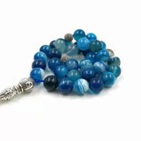 Natural Agates Stone Tasbih Prayer Beads Misbaha 33 66 99 Beads Styles Tassel