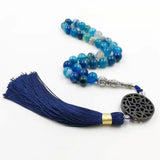 Natural Agates Stone Tasbih Prayer Beads Misbaha 33 66 99 Beads Styles Tassel