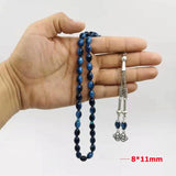 Resin Tasbih Bracelet 33 Prayerbeads Metal Tassel Islamic Arabic Rosary