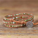 Premium Women Wrap Bracelets Charm Bead Bracelet Natural Stones