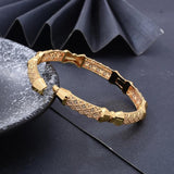 24K Small 4Pcs/lot Dubai Bangles For Women Girls Ethiopian Bangles