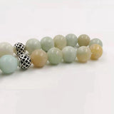 Natural Amazonite Stone Prayer Beads Muslim Misbaha Islamic Rosary Eid Arabic