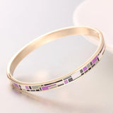 R&X Bracelet Mujer Boda Regalos Enamel Bangles Esmaltes