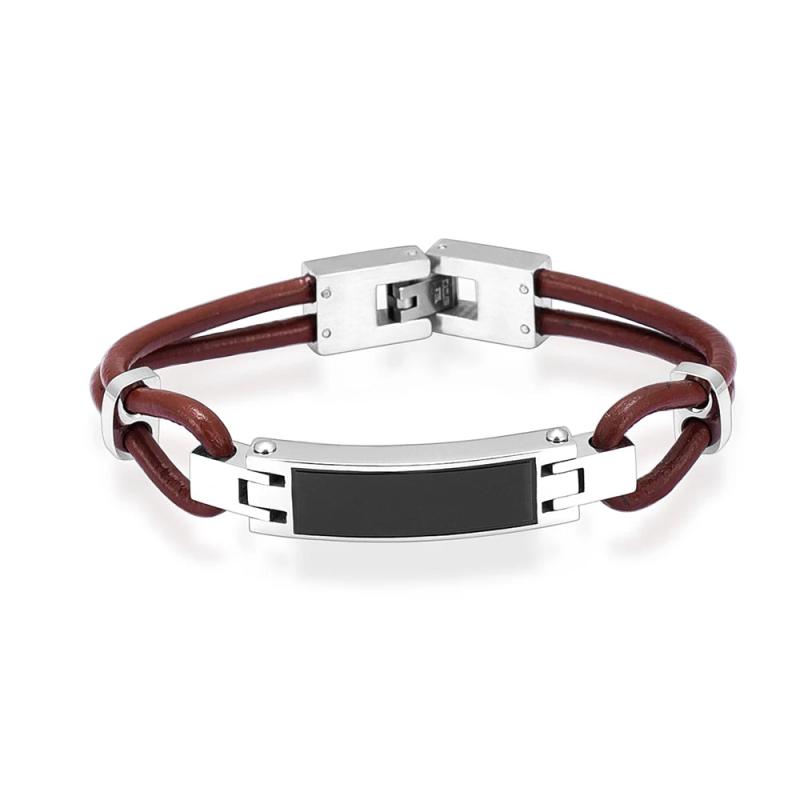 Cremation Jewelry Urn Leather Bracelet for Ashes Memorial Keepsake