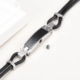 Cremation Jewelry Urn Leather Bracelet for Ashes Memorial Keepsake
