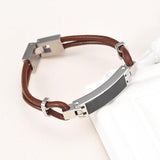 Cremation Jewelry Urn Leather Bracelet for Ashes Memorial Keepsake