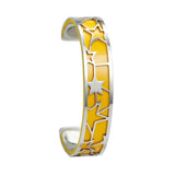 14MM Star Manchette Bangle Femme Bracelet, Leather Band
