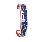 14MM Star Manchette Bangle Femme Bracelet, Leather Band