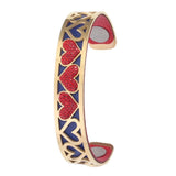 Heart Bracelet Leather Bangle Stainless Steel Love