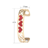 Heart Bracelet Leather Bangle Stainless Steel Love