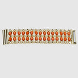 Amorita Vintage Orange Bead Bangles