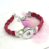 10pcs 3-Color Leather Wrist Bracelet DIY Braid Bracelets for Women Men