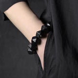 Ebony Copper Bracelet Unisex Geometric Bangle