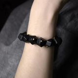 Ebony Copper Bracelet Unisex Geometric Bangle