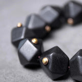 Ebony Copper Bracelet Unisex Geometric Bangle
