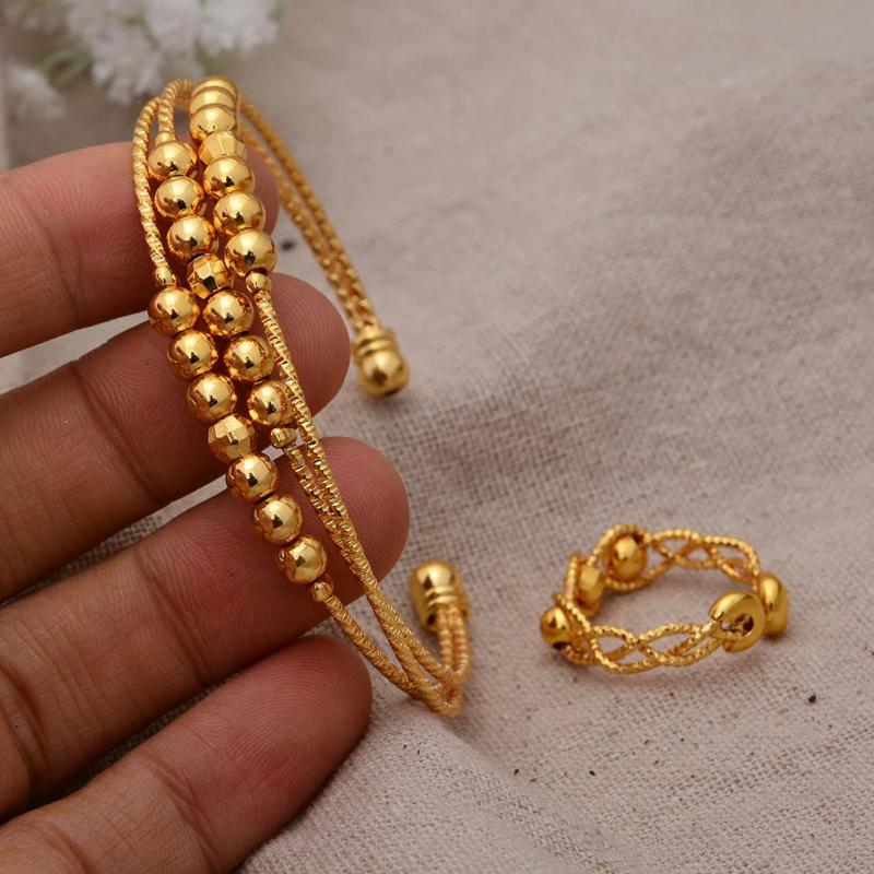 Islamic Muslim African Bangle Bangles Gift Bead Bracelet Women Girls Ring