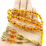 ResinTasbih Real Insect Muslim Rosary Bead Tassel Eid Islamic Access...