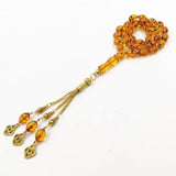 ResinTasbih Real Insect Muslim Rosary Bead Tassel Eid Islamic Access...