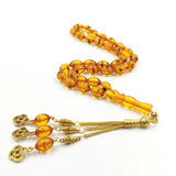 ResinTasbih Real Insect Muslim Rosary Bead Tassel Eid Islamic Access...