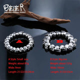 316L Stainless Steel Skull Men's Bracelet Vintage Jewelry