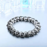 316L Stainless Steel Skull Men's Bracelet Vintage Jewelry