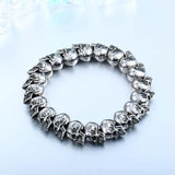 316L Stainless Steel Skull Men's Bracelet Vintage Jewelry