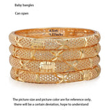 4Pcs/Set Baby Bangles Boys Girls Bracelet Holiday Gift