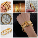 Wando 24K Bangles for Women/Girl Dubai Wedding Bracelet
