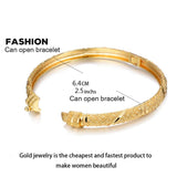 Wando 24K Bangles for Women/Girl Dubai Wedding Bracelet