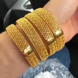 24k Bangle for Women Dubai Bride Wedding Ethiopian Bracelet Africa Bangle