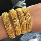 24k Bangle for Women Dubai Bride Wedding Ethiopian Bracelet Africa Bangle