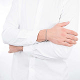 Men Cuff Bracelet Stainless Steel Chain 4mm 22cm Adjustable