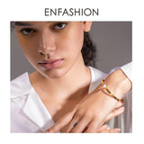 Pearl Ball Cuff Bracelets Stainless Steel Bangle Lady B2051