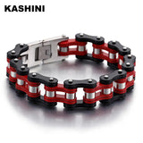 Men's Biker Chain Link Bracelet Stainless Steel Punk Jewelry